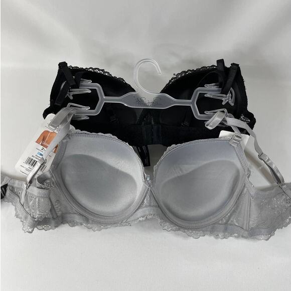 Rene Rofe Lingerie Extreme Push Up Lace Detail Padded Bras 2 pack 36C NEW - Picture 10 of 12